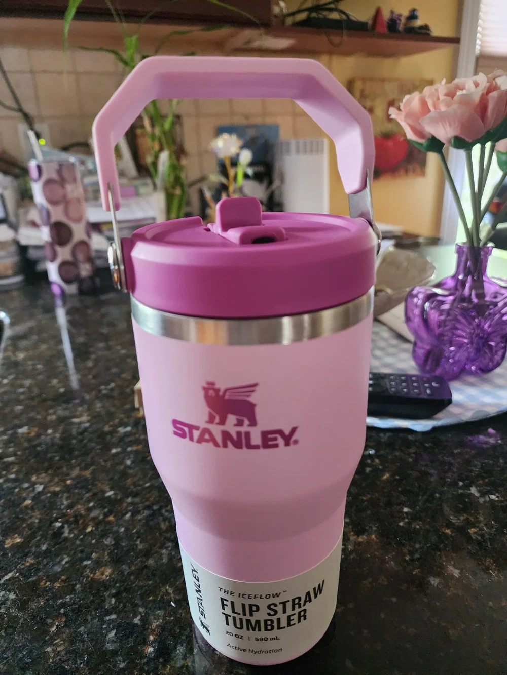 💓Stanley IceFlow Flip Straw Tumbler 20 oz Pink – NEW - Picture 3 of 5
